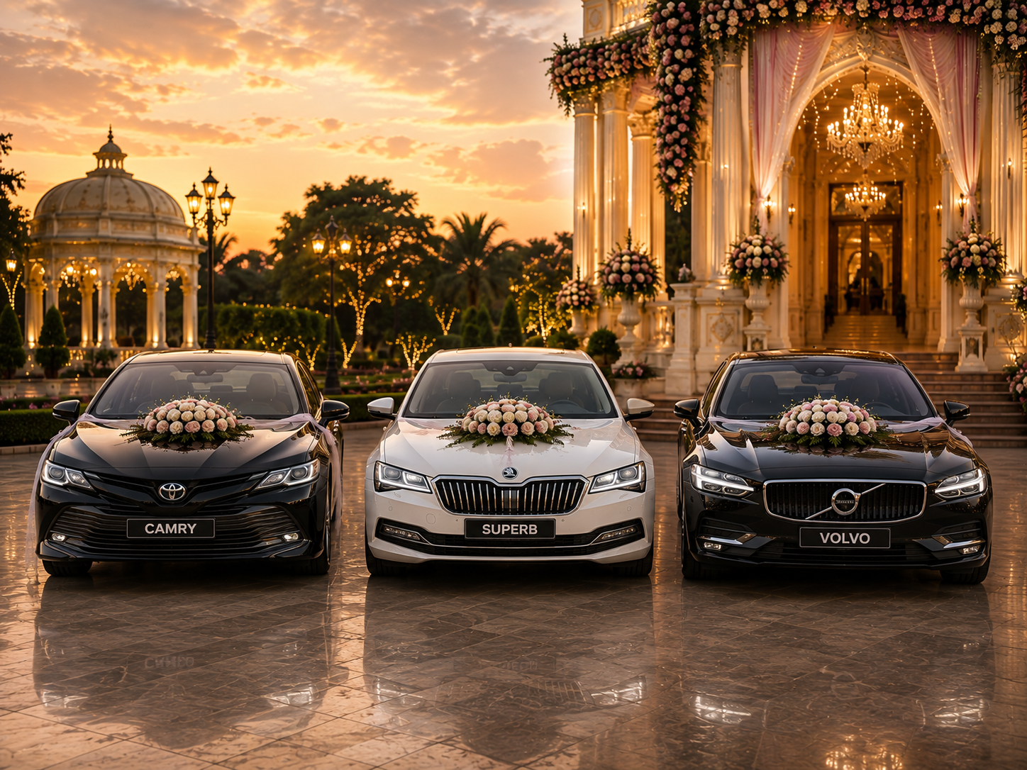 Premium wedding car